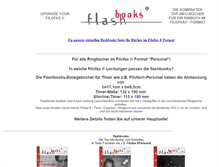 Tablet Screenshot of fuerfilofax.flashbooks.de